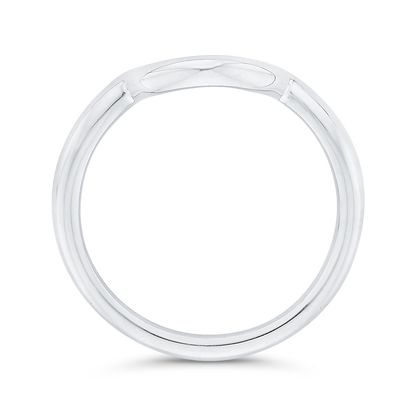 Plain Wedding Band in 14K White Gold