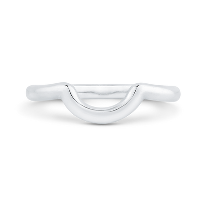 Plain Wedding Band in 14K White Gold