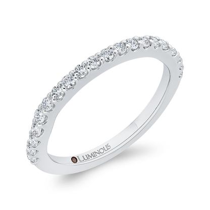 Diamond Half-Eternity Wedding Band in 14K White Gold