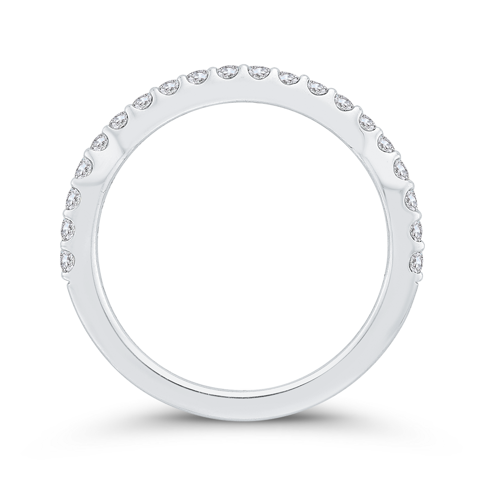 Diamond Half-Eternity Wedding Band in 14K White Gold