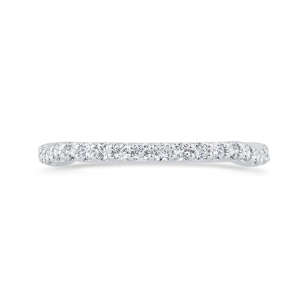 Diamond Half-Eternity Wedding Band in 14K White Gold