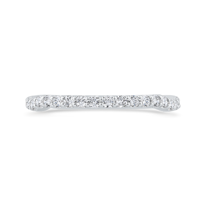 Diamond Half-Eternity Wedding Band in 14K White Gold