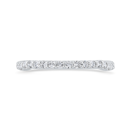 Diamond Half-Eternity Wedding Band in 14K White Gold