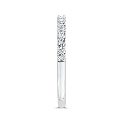 Diamond Half-Eternity Wedding Band in 14K White Gold