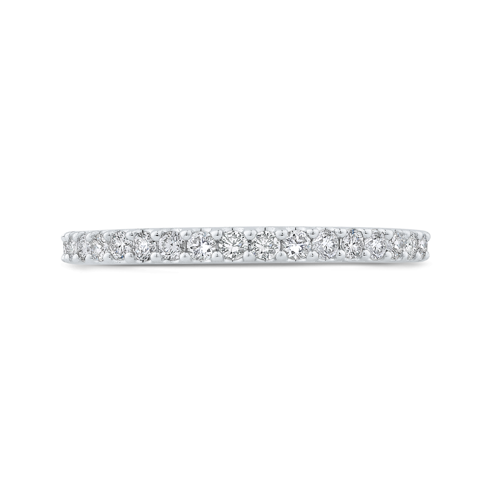 Diamond Half-Eternity Wedding Band in 14K White Gold