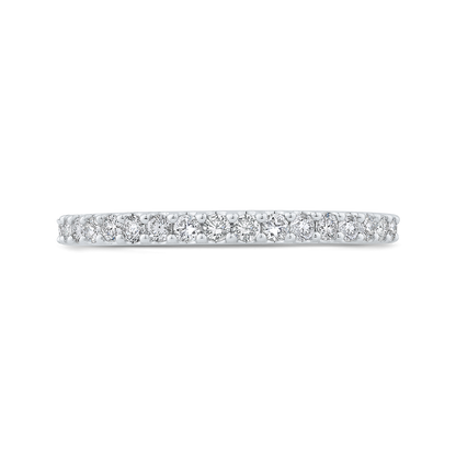 Diamond Half-Eternity Wedding Band in 14K White Gold