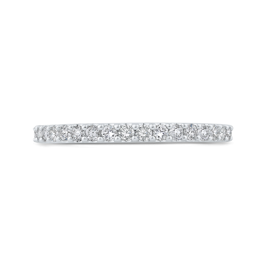 Diamond Half-Eternity Wedding Band in 14K White Gold