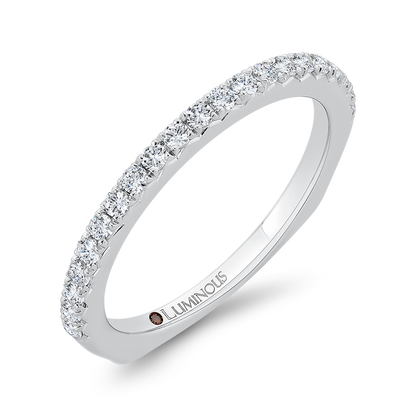 Diamond Half-Eternity Wedding Band in 14K White Gold