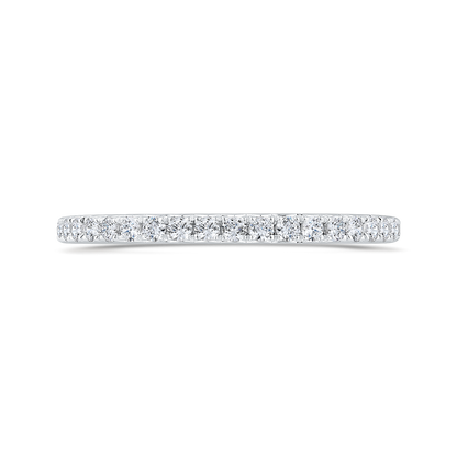 Diamond Half-Eternity Wedding Band in 14K White Gold