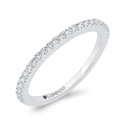 Diamond Half-Eternity Wedding Band in 14K White Gold