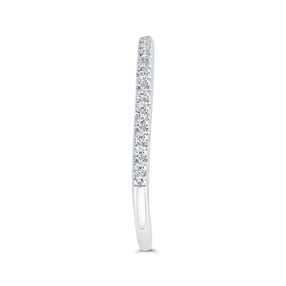 Diamond Half-Eternity Wedding Band in 14K White Gold