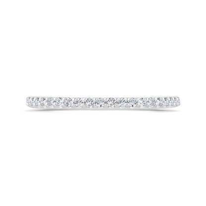 Diamond Half-Eternity Wedding Band in 14K White Gold