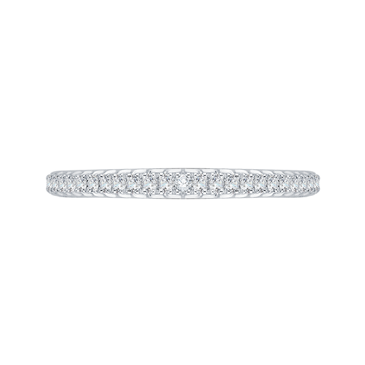 Diamond Half-Eternity Wedding Band in 14K White Gold