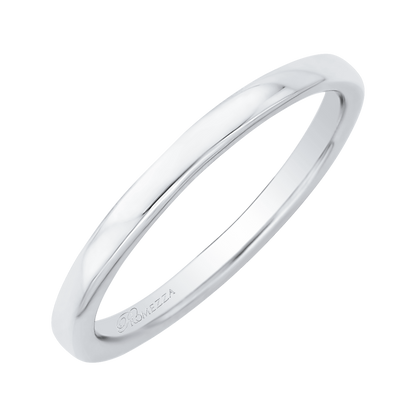 Plain Wedding Band in 14K White Gold