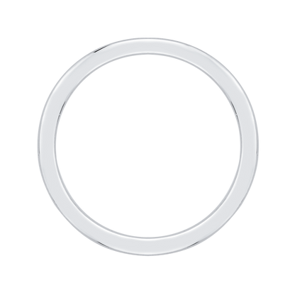 Plain Wedding Band in 14K White Gold