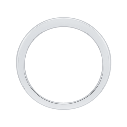 Plain Wedding Band in 14K White Gold