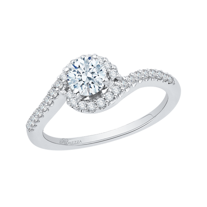 Diamond Promise Engagement Ring in 14K White Gold