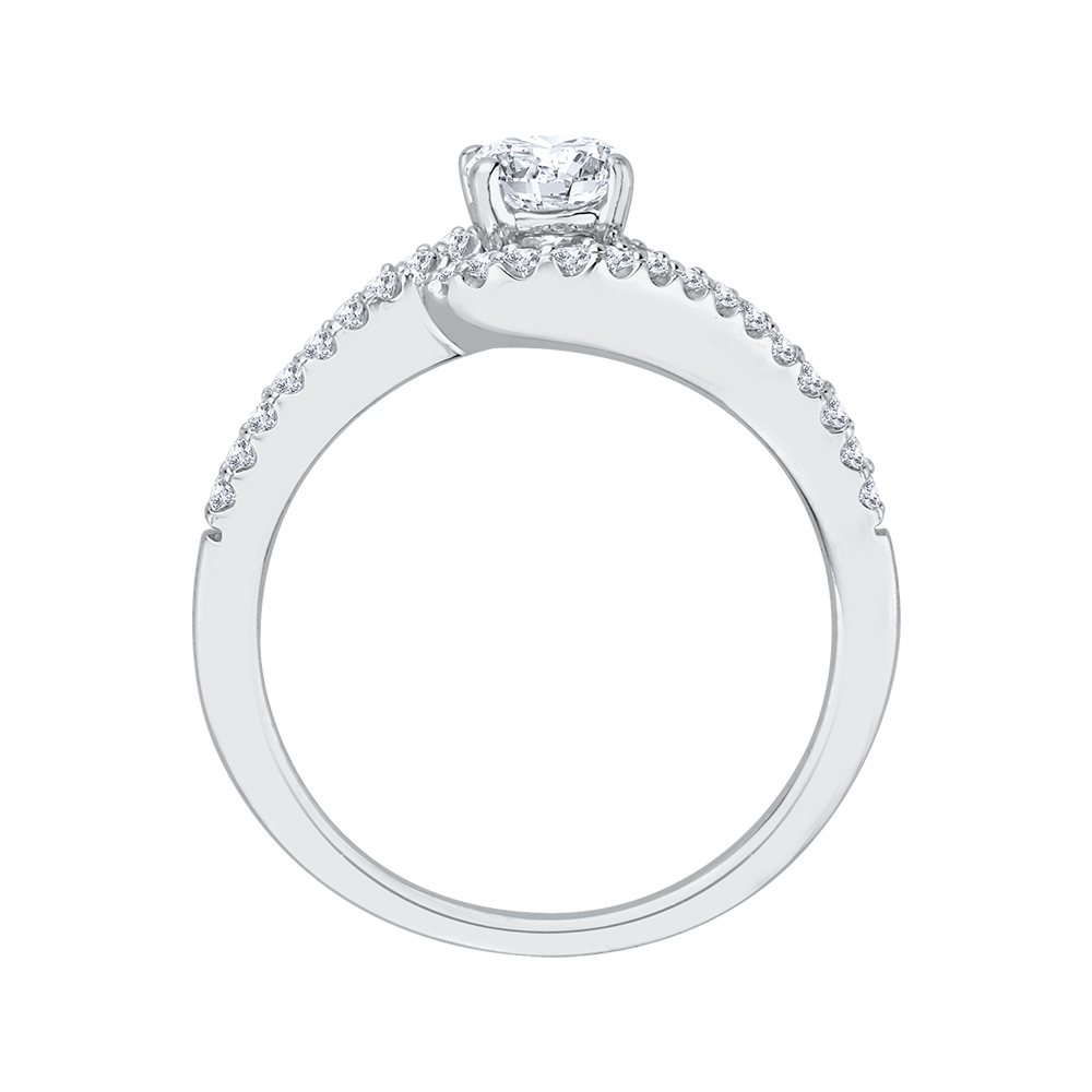 Diamond Promise Engagement Ring in 14K White Gold