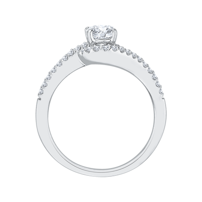 Diamond Promise Engagement Ring in 14K White Gold