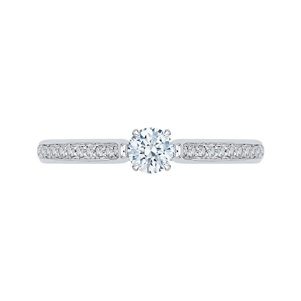 Diamond Engagement Ring in 14K White Gold