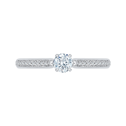 Diamond Engagement Ring in 14K White Gold