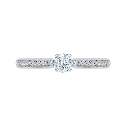 Diamond Engagement Ring in 14K White Gold