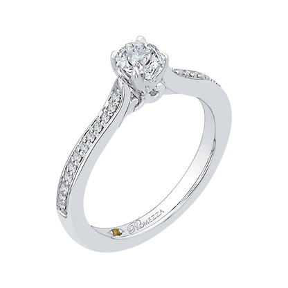 Diamond Engagement Ring in 14K White Gold