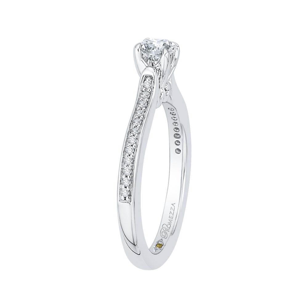 Diamond Engagement Ring in 14K White Gold