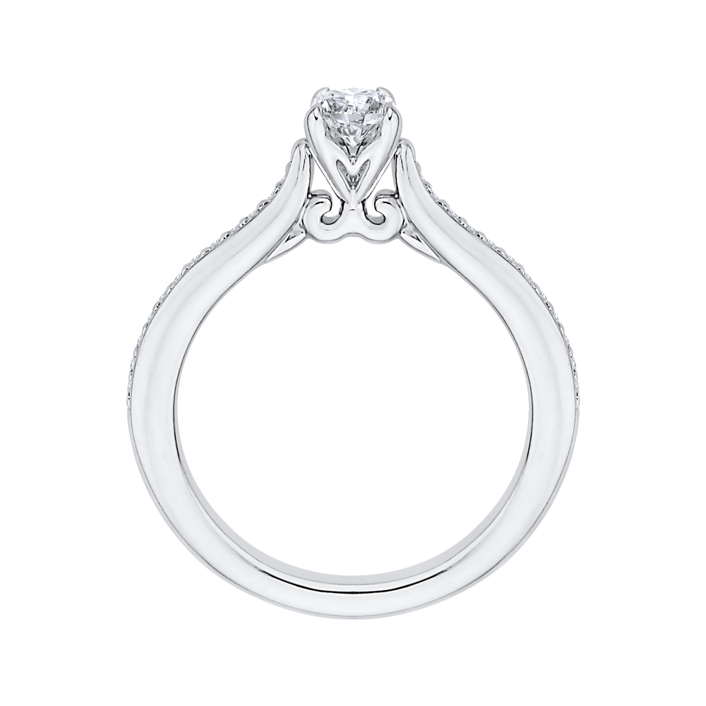 Diamond Engagement Ring in 14K White Gold