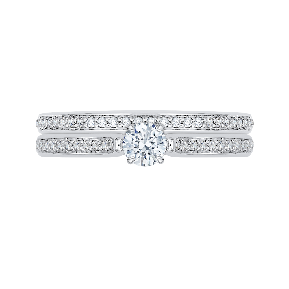 Diamond Engagement Ring in 14K White Gold