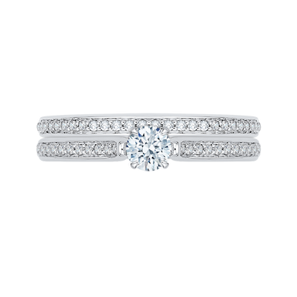 Diamond Engagement Ring in 14K White Gold