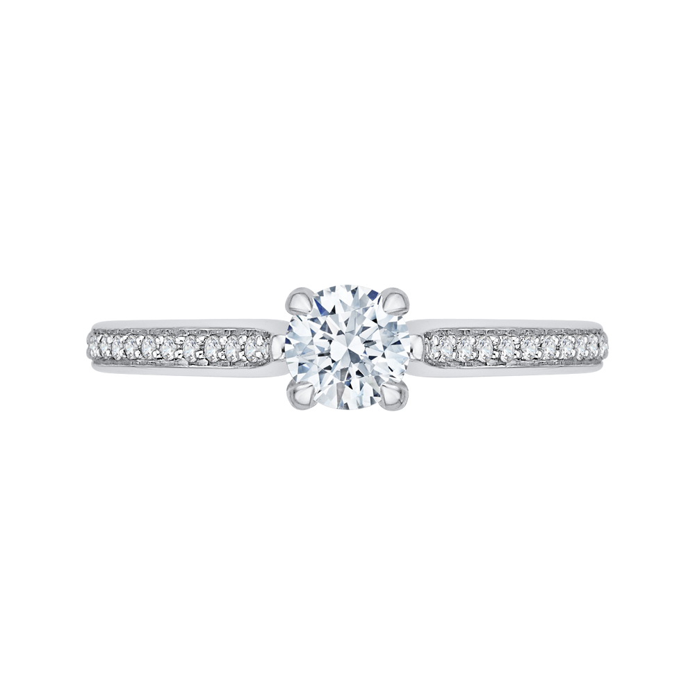 Diamond Engagement Ring in 14K White Gold