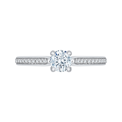 Diamond Engagement Ring in 14K White Gold