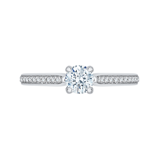 Diamond Engagement Ring in 14K White Gold