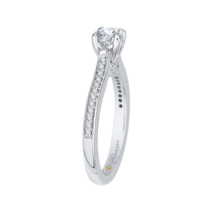 Diamond Engagement Ring in 14K White Gold