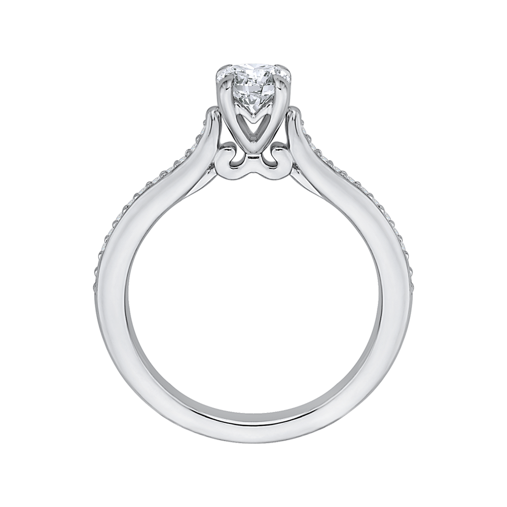 Diamond Engagement Ring in 14K White Gold