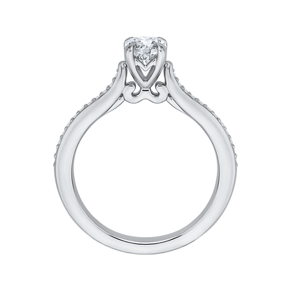 Diamond Engagement Ring in 14K White Gold