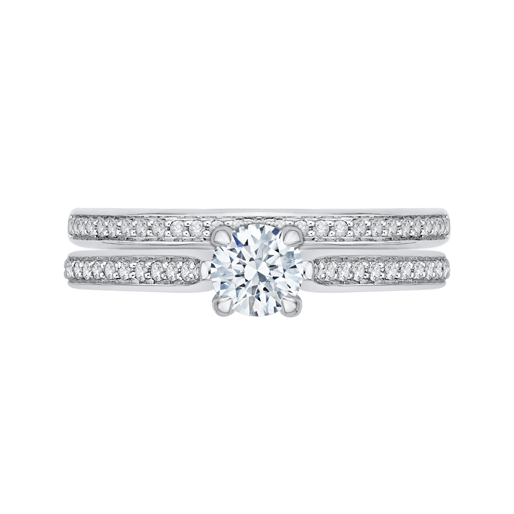 Diamond Engagement Ring in 14K White Gold