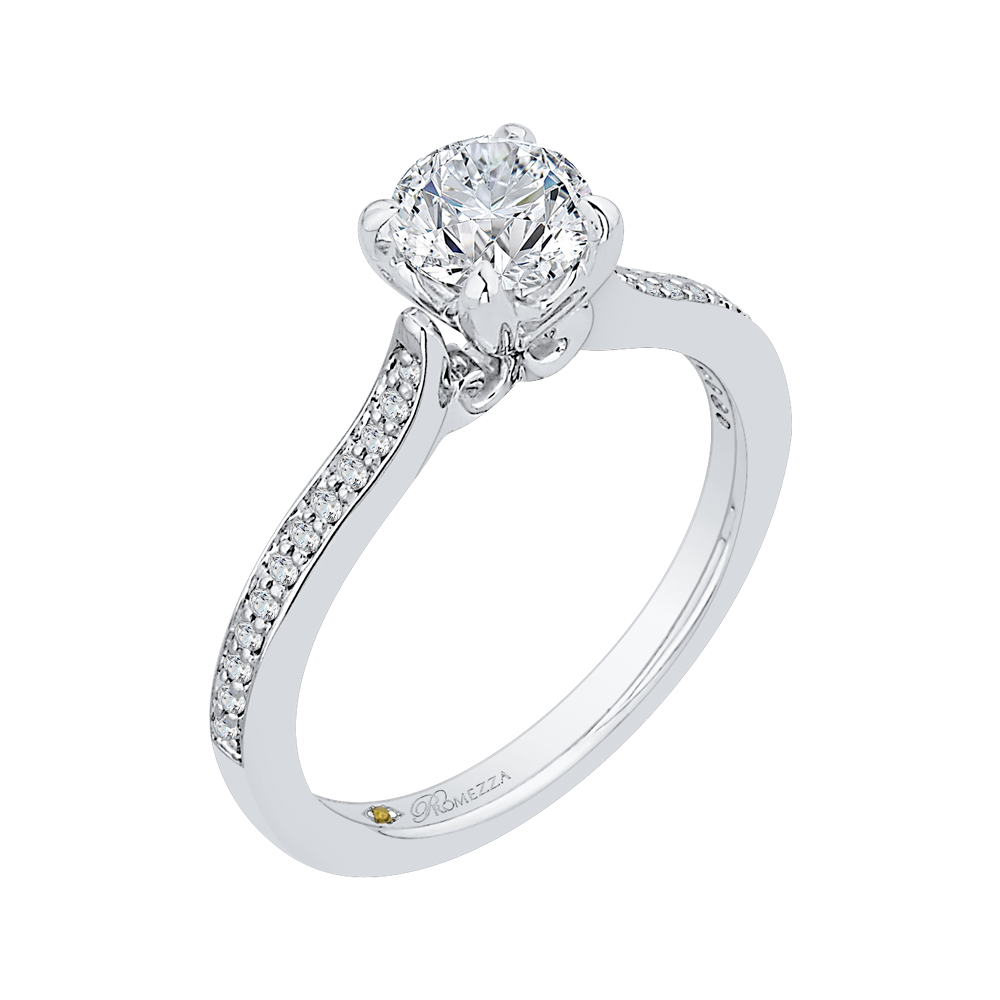 Diamond Engagement Ring in 14K White Gold