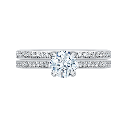 Diamond Engagement Ring in 14K White Gold