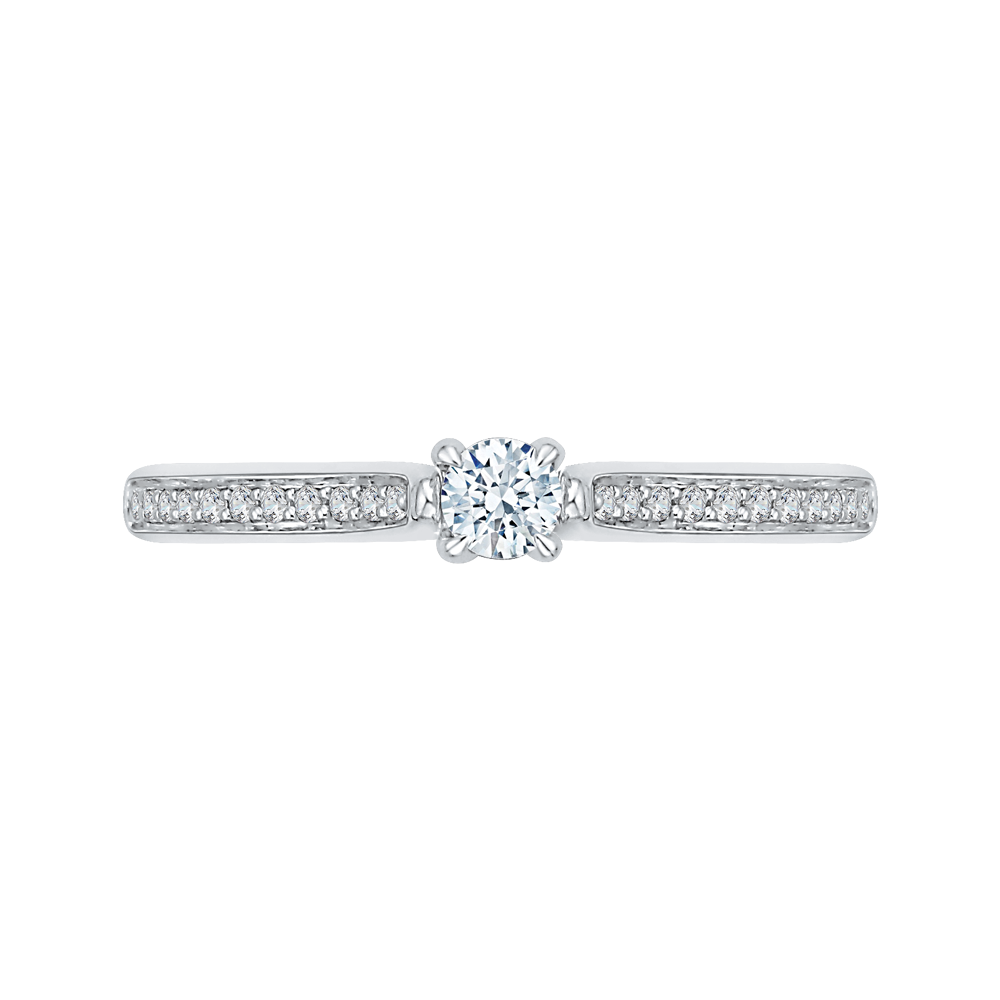 Diamond Engagement Ring in 14K White Gold