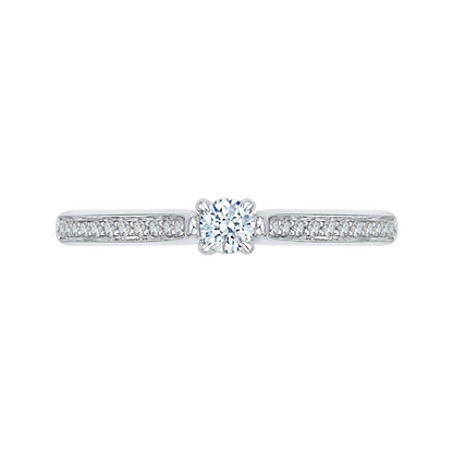 Diamond Engagement Ring in 14K White Gold