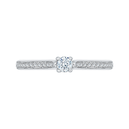 Diamond Engagement Ring in 14K White Gold