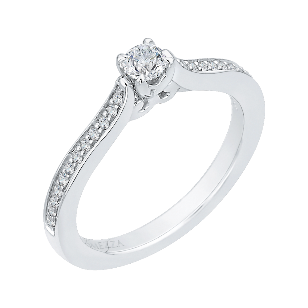 Diamond Engagement Ring in 14K White Gold