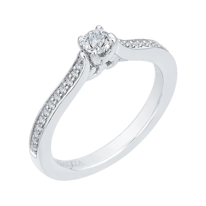 Diamond Engagement Ring in 14K White Gold