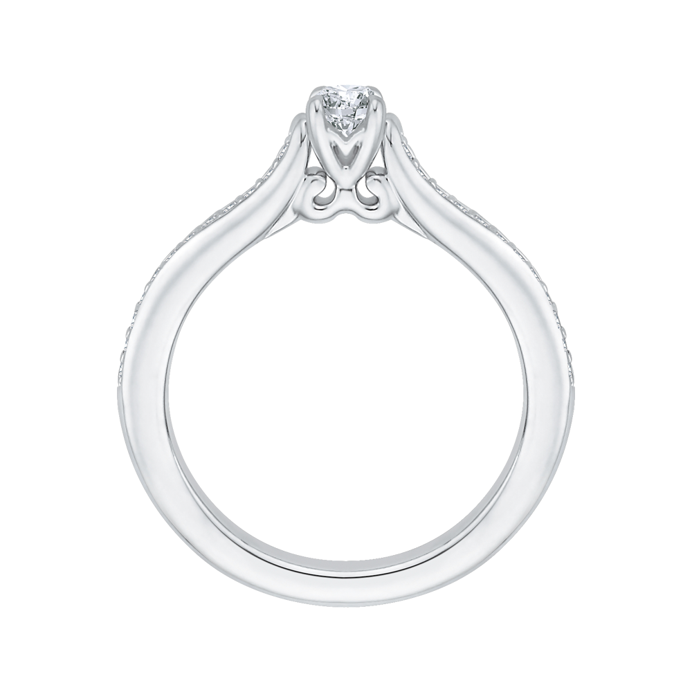 Diamond Engagement Ring in 14K White Gold