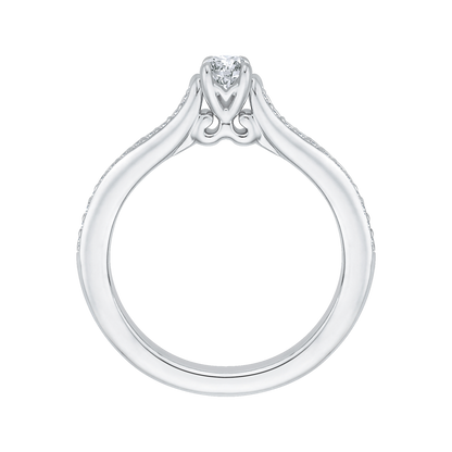 Diamond Engagement Ring in 14K White Gold