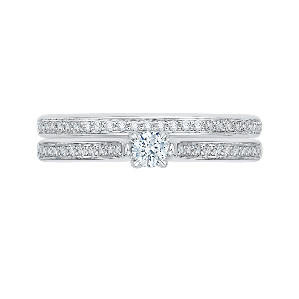 Diamond Engagement Ring in 14K White Gold