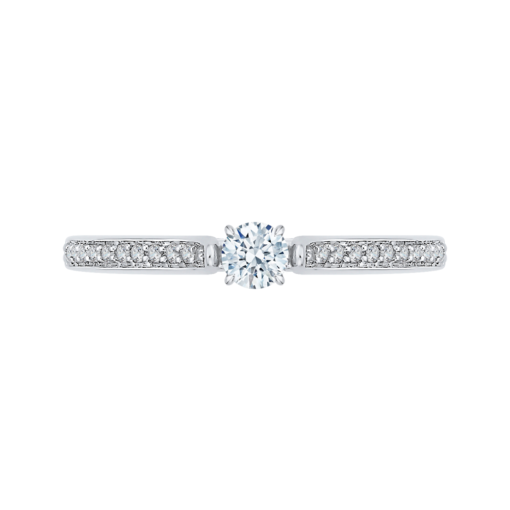 Diamond Engagement Ring in 14K White Gold