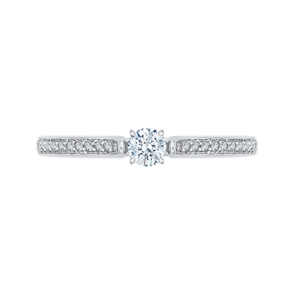 Diamond Engagement Ring in 14K White Gold